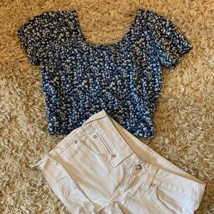 Floral crop top